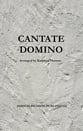 Cantate Domino SSAA choral sheet music cover